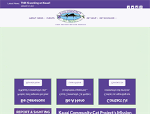 Tablet Screenshot of kauaicommunitycats.org